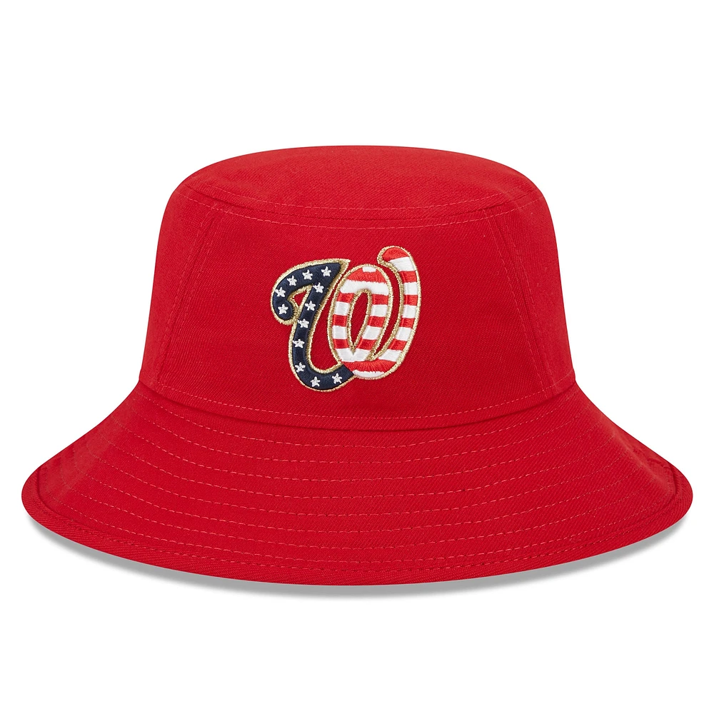 Casquette New Era rouge Washington Nationals 2023 Fourth of July pour homme