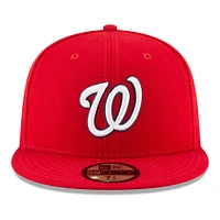 Casquette ajustée 59FIFTY classique des Nationals de Washington 2023 Little League New Era pour homme, rouge