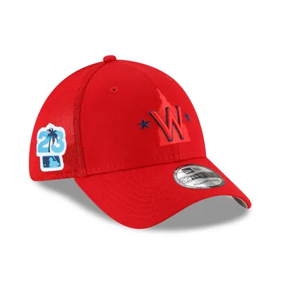 Toddler Washington Nationals New Era White Pattern 9FORTY Flex Hat