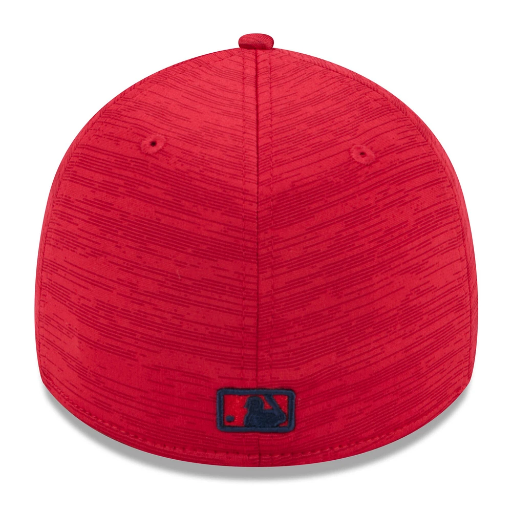 Casquette Flex Fit 39THIRTY New Era pour hommes des Washington Nationals 2024 Clubhouse rouge