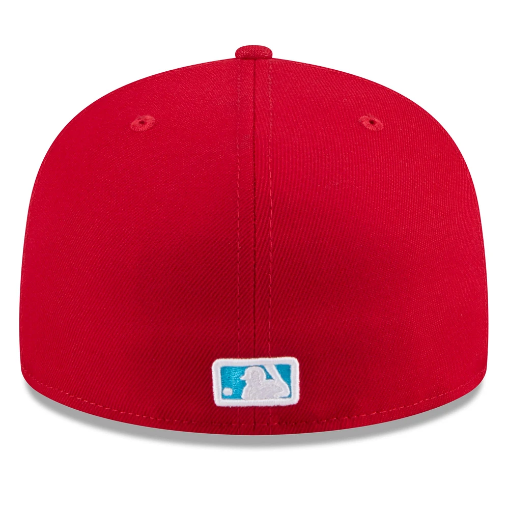 Casquette ajustée 59FIFTY pour la fête des pères Washington Nationals 2024 New Era rouge homme