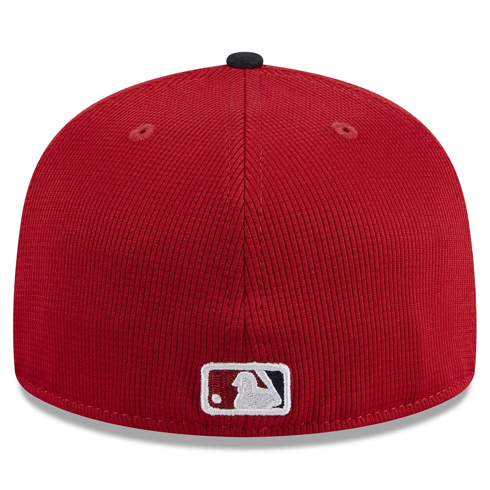 Men's New Era Red Washington Nationals 2025 Batting Practice 59FIFTY Fitted Hat