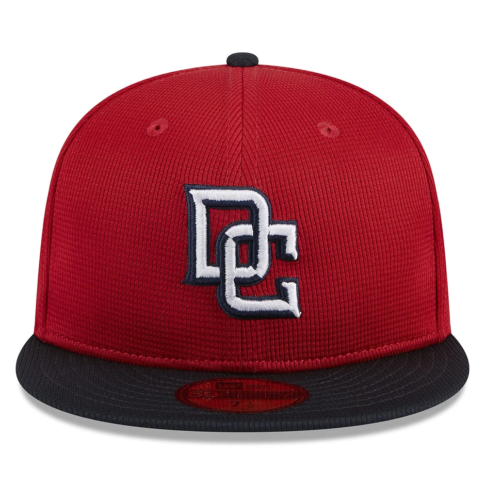 Casquette ajustée 59FIFTY pour hommes des Nationals de Washington 2024 New Era rouge