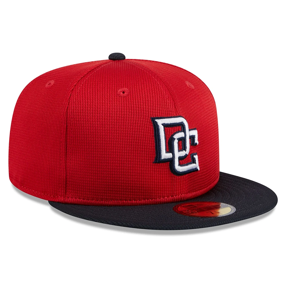 Casquette ajustée 59FIFTY pour hommes des Nationals de Washington 2024 New Era rouge