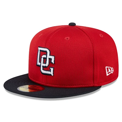 Casquette ajustée 59FIFTY pour hommes des Nationals de Washington 2024 New Era rouge