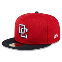 Casquette ajustée 59FIFTY pour hommes des Nationals de Washington 2024 New Era rouge