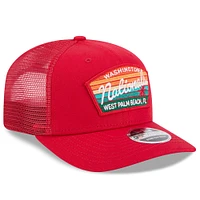 Casquette de camionneur extensible à boutons-pression 9SEVENTY de l'équipe d'entraînement de printemps 2025 des Nationals de Washington New Era pour homme