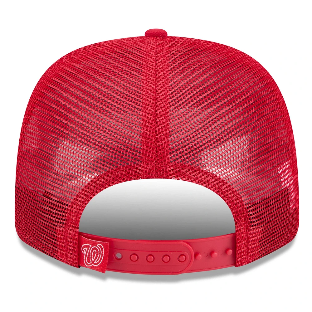 Casquette de camionneur extensible à boutons-pression 9SEVENTY de l'équipe d'entraînement de printemps 2025 des Nationals de Washington New Era pour homme