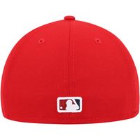 Men's New Era Red Washington Nationals 9/11 Memorial Side Patch 59FIFTY Fitted Hat