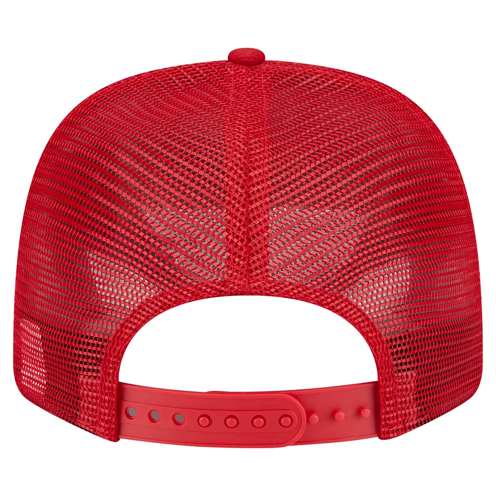 Casquette extensible à bouton-pression New Era 9SEVENTY rouge avec drapeau des Nationals de Washington pour homme