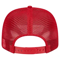 Casquette extensible à bouton-pression New Era 9SEVENTY rouge avec drapeau des Nationals de Washington pour homme