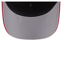 Casquette extensible à bouton-pression New Era 9SEVENTY rouge avec drapeau des Nationals de Washington pour homme