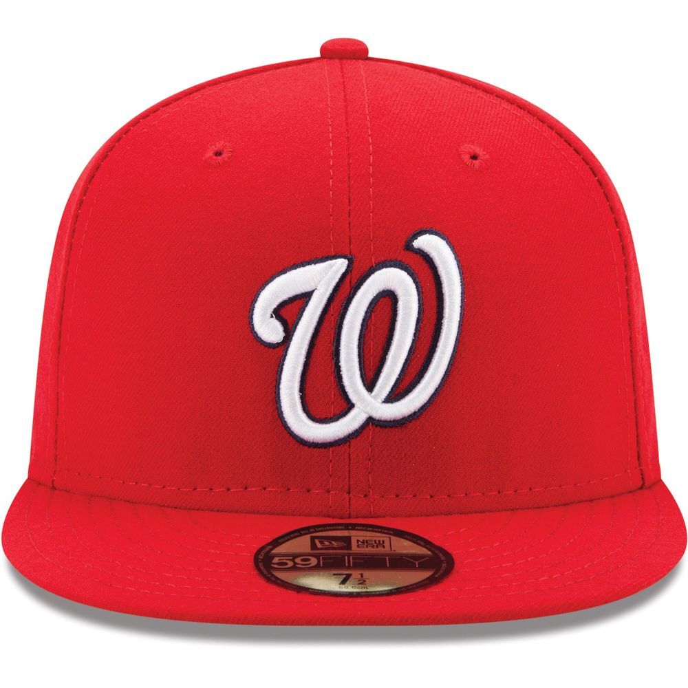 Men's New Era Red Washington Nationals Game Authentic Collection On-Field 59FIFTY Fitted Hat