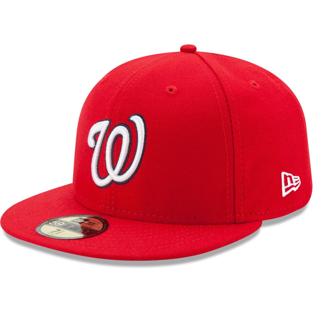 Men's New Era Red Washington Nationals Game Authentic Collection On-Field 59FIFTY Fitted Hat