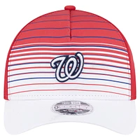 Men's New Era  Red Washington Nationals Gradient 9FORTY M-Crown Adjustable Hat