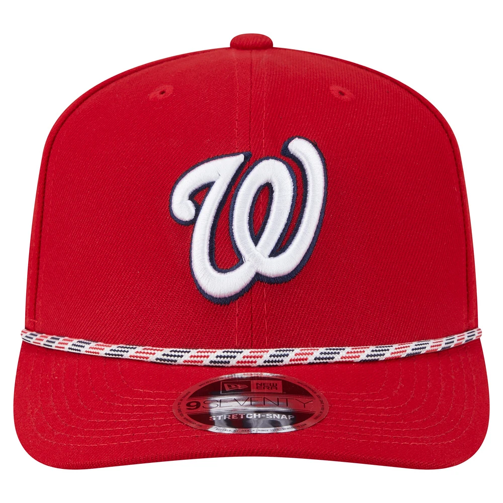 Casquette extensible à boutons-pression multi-cordes 9SEVENTY des Nationals de Washington de New Era pour homme