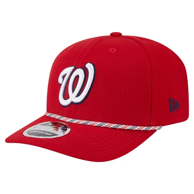 Casquette extensible à boutons-pression multi-cordes 9SEVENTY des Nationals de Washington de New Era pour homme