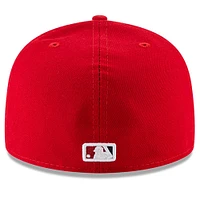 Casquette ajustée 59FIFTY rouge du Temple de la renommée baseball national des Washington Nationals New Era pour hommes