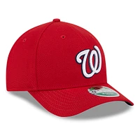 Men's New Era  Red Washington Nationals Player Replica 9FORTY Adjustable Hat
