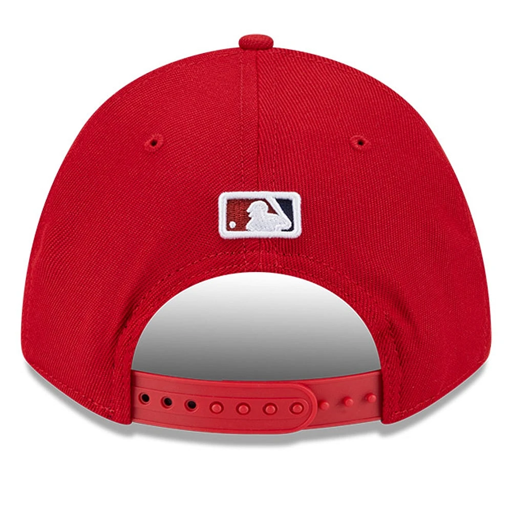 Men's New Era  Red Washington Nationals Player Replica 9FORTY Adjustable Hat