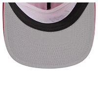 Men's New Era Red Washington Nationals Retro Satin Script Golfer Adjustable Hat