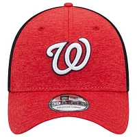 Casquette Flex Neo 39THIRTY des Washington Nationals Shadow New Era rouge pour homme