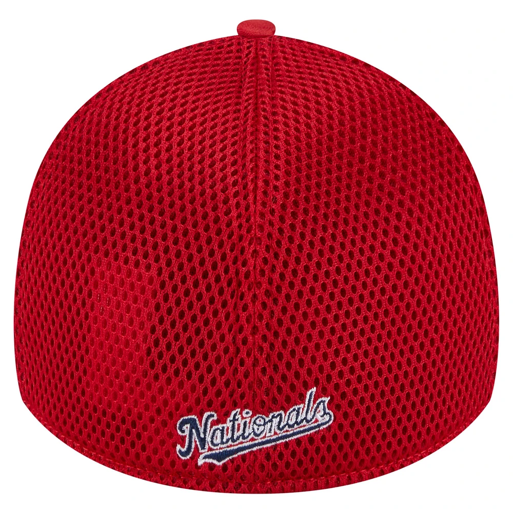 Men's New Era Red Washington Nationals Subtle Camo 39THIRTY Flex Hat