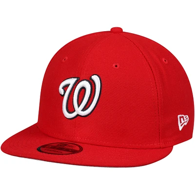 Casquette Snapback 9FIFTY Team Color des Washington Nationals rouge New Era pour homme