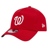 Casquette ajustable 9FORTY couleur A-Frame des Nationals de Washington New Era pour hommes, rouge