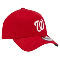 Casquette ajustable 9FORTY couleur A-Frame des Nationals de Washington New Era pour hommes, rouge