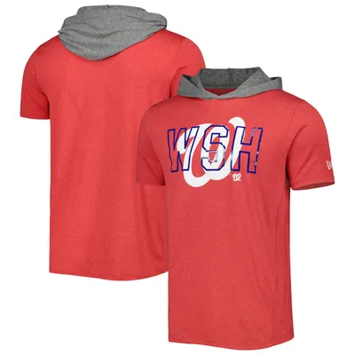 Washington Nationals New Era Team Hoodie T-Shirt - Red