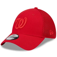 Men's New Era Red Washington Nationals Tonal Team Neo 39THIRTY Flex Hat