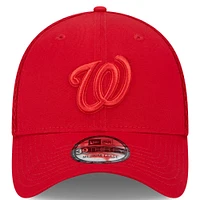 Men's New Era Red Washington Nationals Tonal Team Neo 39THIRTY Flex Hat