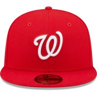 Men's New Era Red Washington Nationals White Logo 59FIFTY Fitted Hat