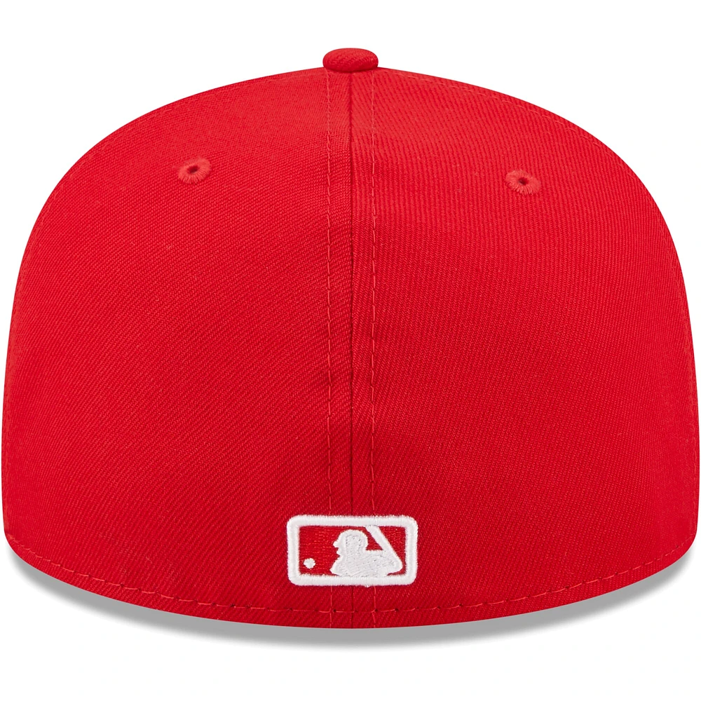 Men's New Era Red Washington Nationals White Logo 59FIFTY Fitted Hat