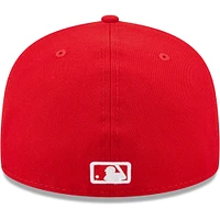 Men's New Era Red Washington Nationals White Logo 59FIFTY Fitted Hat