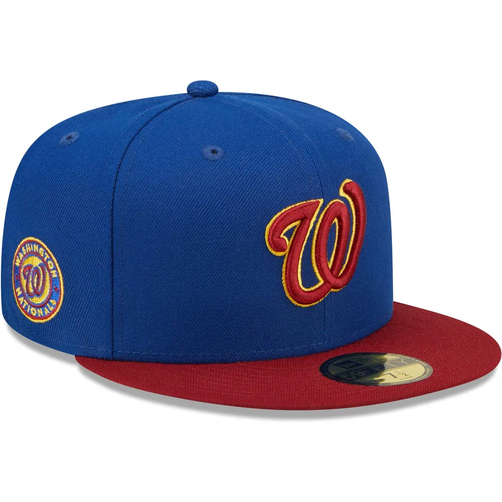 Washington Nationals BIG-UNDER Red Fitted Hat by New Era