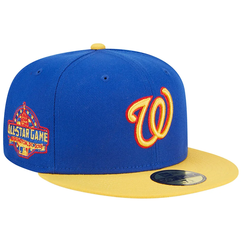 Men's New Era  Royal/Yellow Washington Nationals Empire 59FIFTY Fitted Hat