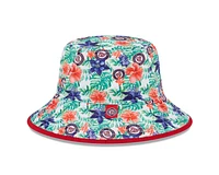 Chapeau bob Tropic Floral des Washington Nationals New Era pour homme