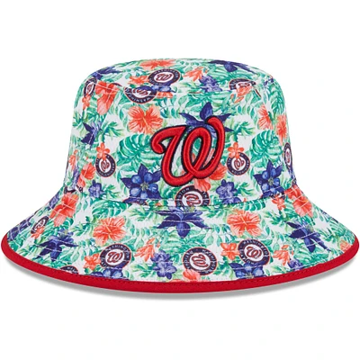 Chapeau bob Tropic Floral des Washington Nationals New Era pour homme