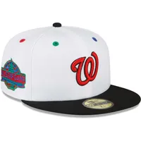 New Era Men's New Era Washington Nationals Black & White Low