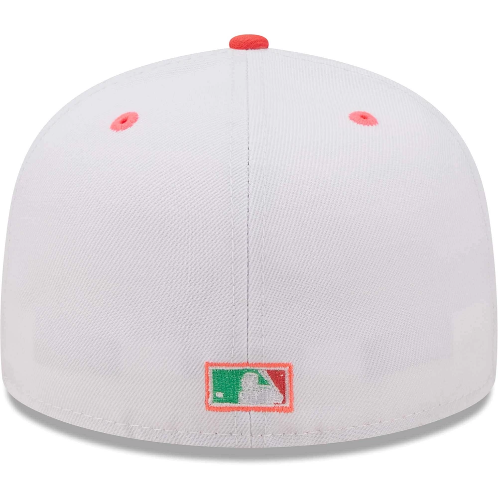 Men's New Era White/Green Washington Nationals 10th Anniversary Watermelon Lolli 59FIFTY Fitted Hat