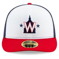 Men's New Era White/Navy Washington Nationals Alternate 2020 Authentic Collection On-Field Low Profile Fitted Hat