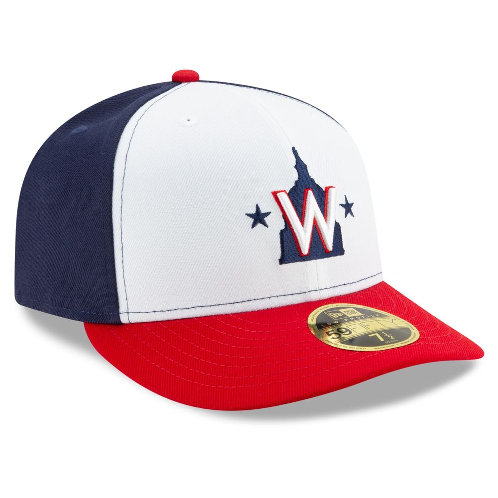 Men's New Era White/Navy Washington Nationals Alternate 2020 Authentic Collection On-Field Low Profile Fitted Hat