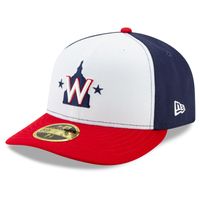 Men's New Era White/Navy Washington Nationals Alternate 2020 Authentic Collection On-Field Low Profile Fitted Hat