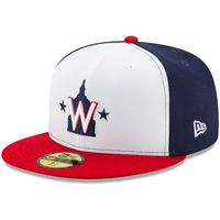 Men's New Era White/Red Washington Nationals Alternate 2 Authentic Collection On-Field - 59FIFTY Fitted Hat