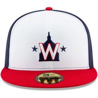 Men's New Era White/Red Washington Nationals Alternate 2 Authentic Collection On-Field - 59FIFTY Fitted Hat