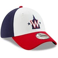 Casquette 39THIRTY Flex New Era pour homme des Washington Nationals Alternate 2 Team Classic, blanc/rouge