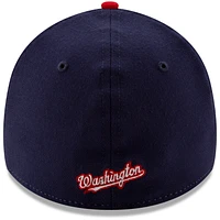 Casquette 39THIRTY Flex New Era pour homme des Washington Nationals Alternate 2 Team Classic, blanc/rouge