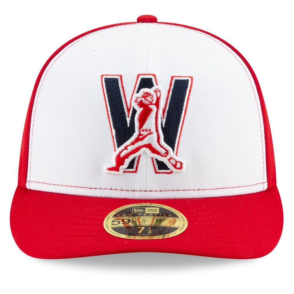 Washington Nationals BIG-UNDER Red Fitted Hat by New Era